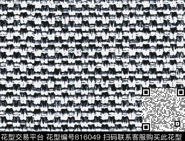 纹理布纹棉麻传统印花花型下载（图片编号: 816049） - 瓦栏（Walan）