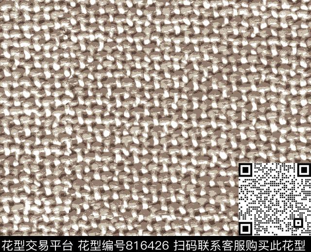 棉麻笔触纹理传统印花花型下载（图片编号: 816426） - 瓦栏（Walan）