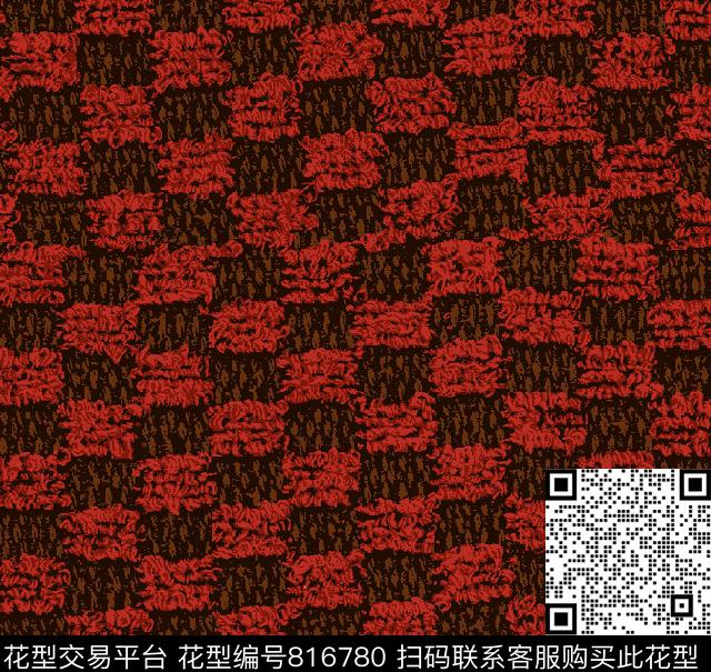 笔触解构肌理传统印花花型下载（图片编号: 816780） - 瓦栏（Walan）