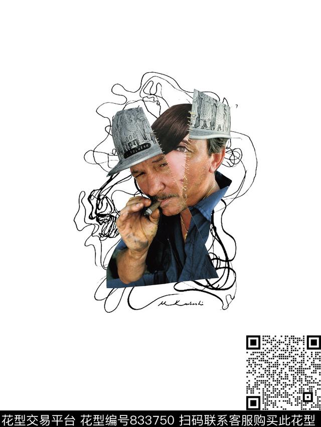 人物欧式时尚数码印花花型下载（图片编号: 833750） - 瓦栏（Walan）