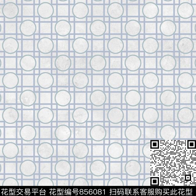 170516-12.jpg - 856081 - 小方块 方格 圆形 - 传统印花花型 － 女装花型设计 － 瓦栏