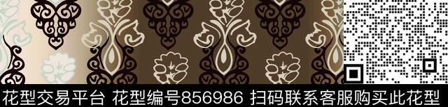 WN012.jpg - 856986 - 线条 花纹 抽象 - 数码印花花型 － 沙发布花型设计 － 瓦栏