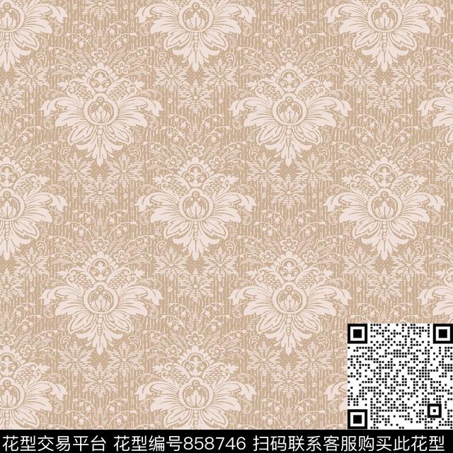 墙布.jpg - 858746 - 圆形 菱形 几何 - 数码印花花型 － 墙纸花型设计 － 瓦栏