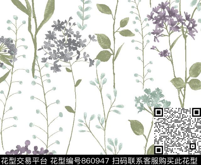 garden new-v3.tif - 860947 - 欧美 宫廷风 卷草 - 传统印花花型 － 床品花型设计 － 瓦栏