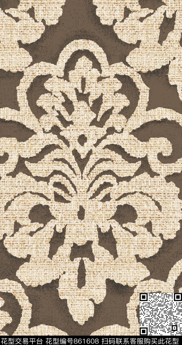 41370_texture-v1.tif - 861608 - 土耳其风格 部落风 欧洲 - 传统印花花型 － 窗帘花型设计 － 瓦栏