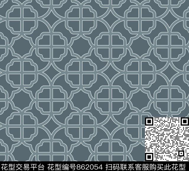 WN029.jpg - 862054 - 欧式花纹 底纹 花纹 - 数码印花花型 － 窗帘花型设计 － 瓦栏