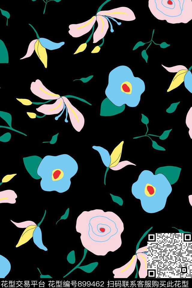 印花花型下载（图片编号: 899462） - 瓦栏（Walan）