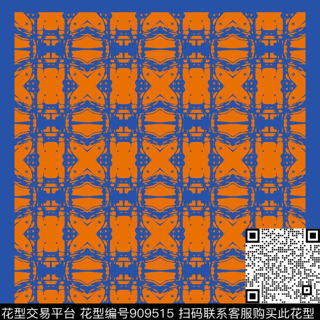 丝巾围巾秀场休闲风肌理传统印花花型下载（图片编号: 909515） - 瓦栏（Walan）