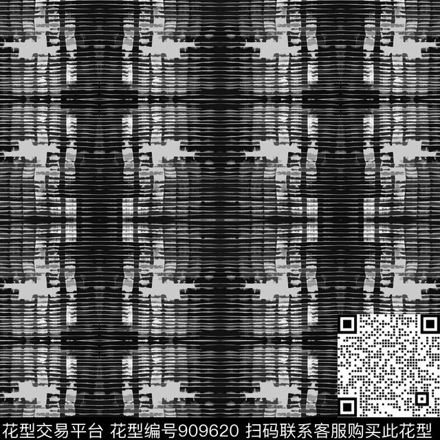 肌理笔触条纹传统印花花型下载（图片编号: 909620） - 瓦栏（Walan）