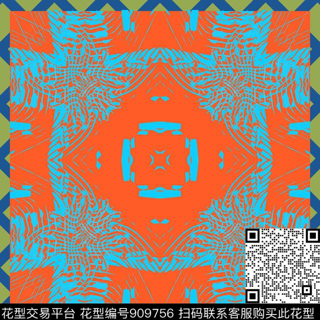 肌理笔触条纹传统印花花型下载（图片编号: 909756） - 瓦栏（Walan）