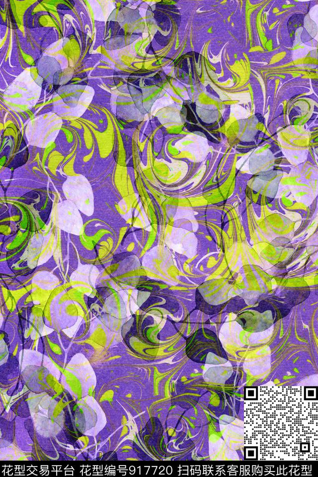 20170816 PM floral 3.jpg - 917720 - 中老年 炫彩 大花 - 数码印花花型 － 女装花型设计 － 瓦栏