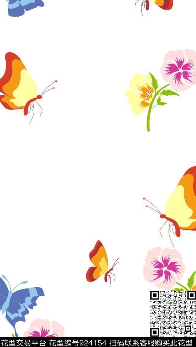 备份备份色块花型.jpg - 924154 - 绣花花型 花卉 小碎花 - 数码印花花型 － 女装花型设计 － 瓦栏