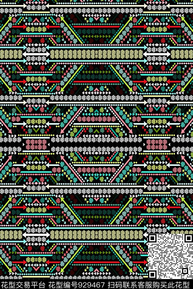 科技几何.jpg - 929467 - 科技条纹 条纹 现代科技 - 数码印花花型 － 女装花型设计 － 瓦栏