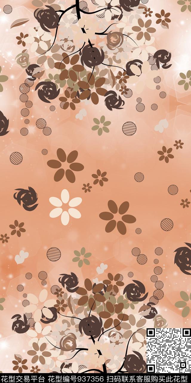 05.jpg - 937356 - 数码花型 小碎花 花卉 - 数码印花花型 － 长巾花型设计 － 瓦栏