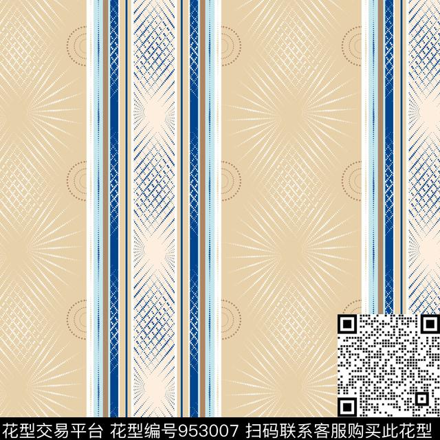 几何简约墙纸传统印花花型下载（图片编号: 953007） - 瓦栏（Walan）