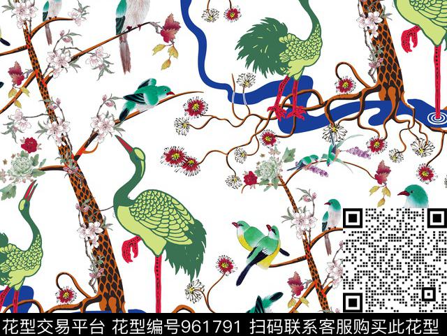 201711011429.jpg - 961791 - 民族风 树 数码花型 - 数码印花花型 － 女装花型设计 － 瓦栏