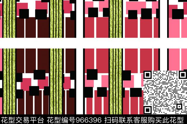 201711091737.jpg - 966396 - 条纹 矢量 几何 - 传统印花花型 － 女装花型设计 － 瓦栏