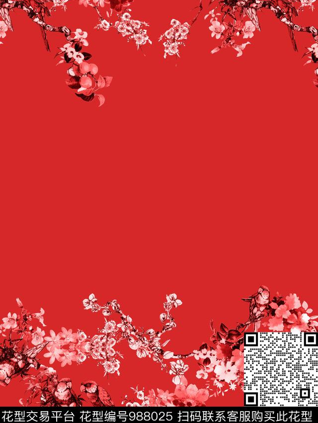 201712211802.jpg - 988025 - 朦胧花卉 抽象花卉 大牌风 - 数码印花花型 － 女装花型设计 － 瓦栏
