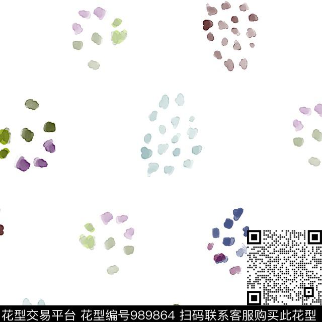 ZY1711013PB.jpg - 989864 - 抽象 波点 彩色的 - 数码印花花型 － 女装花型设计 － 瓦栏