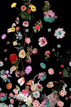 花卉印花花型图片