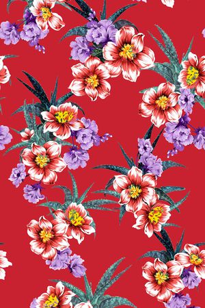花卉印花花型图片