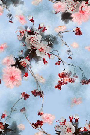 花卉印花花型图片