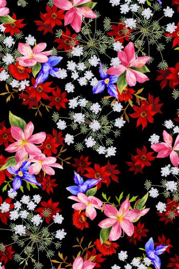 花卉印花花型图片