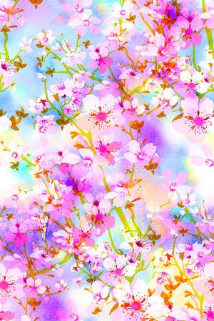 春夏花型印花花型图片