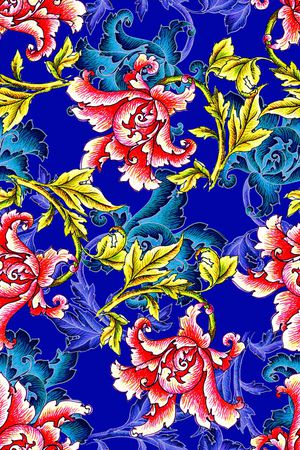 中老年花型印花花型图片