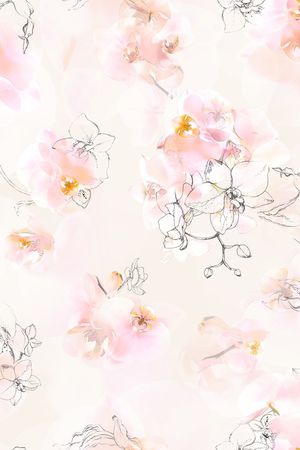 水彩花卉印花花型图片