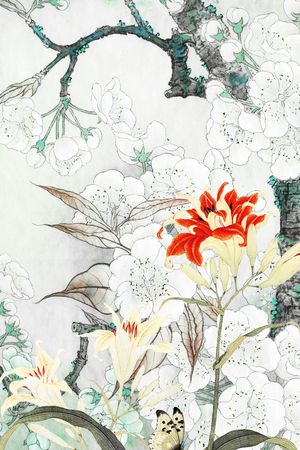 花卉印花花型图片