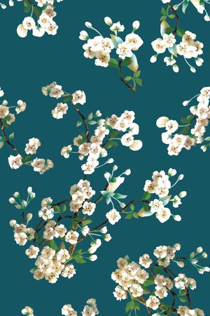 小碎花印花花型图片