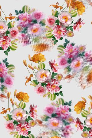 花卉印花花型图片