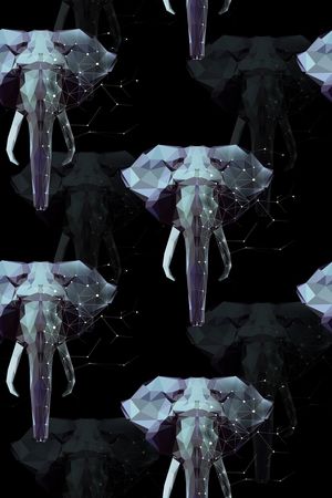几何印花花型图片