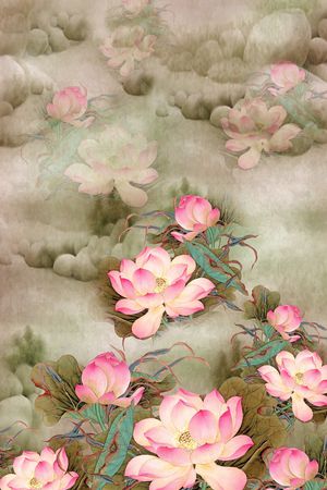 数码花型印花花型图片