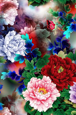数码花型印花花型图片
