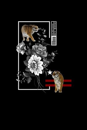 几何印花花型图片