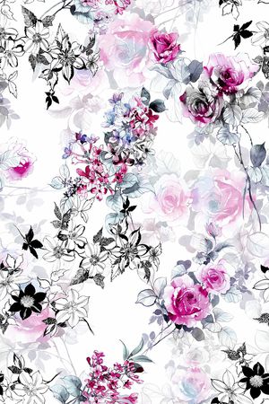 数码花型印花花型图片