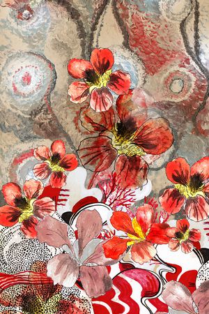 花卉印花花型图片