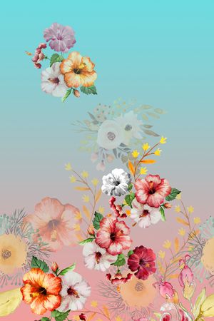 渐变印花花型图片
