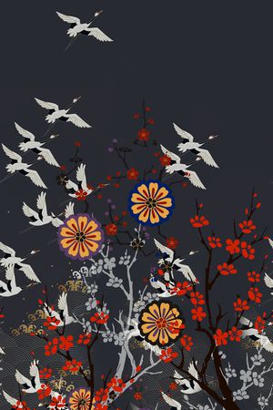 梅花印花花型图片