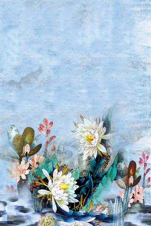 花卉印花花型图片