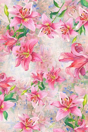 小碎花印花花型图片