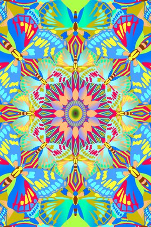 抽象印花花型图片