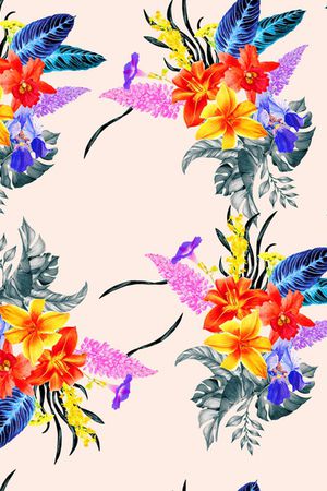 大花印花花型图片
