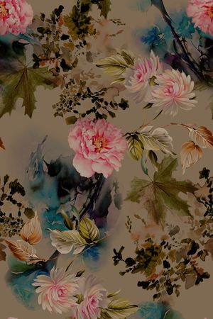 花卉印花花型图片