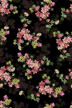 小碎花印花花型图片