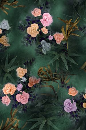 花卉印花花型图片