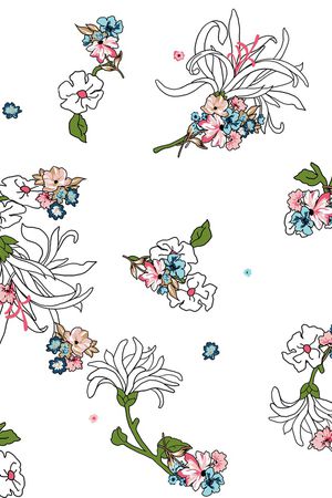 花卉印花花型图片
