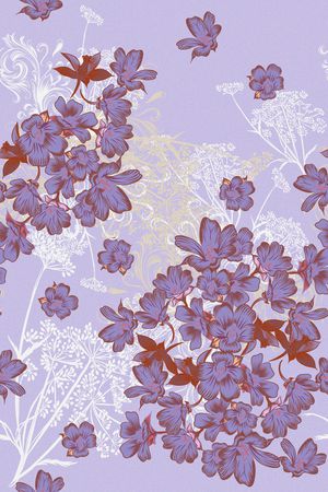 花卉印花花型图片